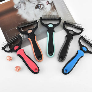 Professional Pet Deshedding Brush Dog Hair Remover Pet Fur Knot Cutter Puppy Cat Comb Brushes Dogs Grooming Shedding Supplies SPINGHAR