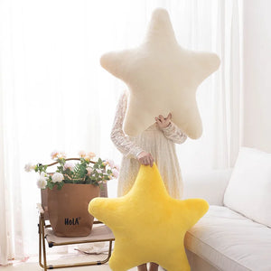 Adorable Fluffy Star Pillow for Sofa and Bed Decoration SPINGHAR