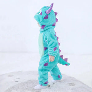 Baby Sully Romper Blue Warm Onesie Newborn Bebes Boy Girl Clothes Halloween Cow Costumes Cartoon Toddler Outfit Cute 0-3 Years - SPINGHAR