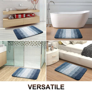 Olanly Luxury Bathroom Rug Soft Foot Mat Absorbent Microfiber Bath Rugs Non-Slip Plush Carpet Wash Dry Bath Mat For Floor Shower SPINGHAR