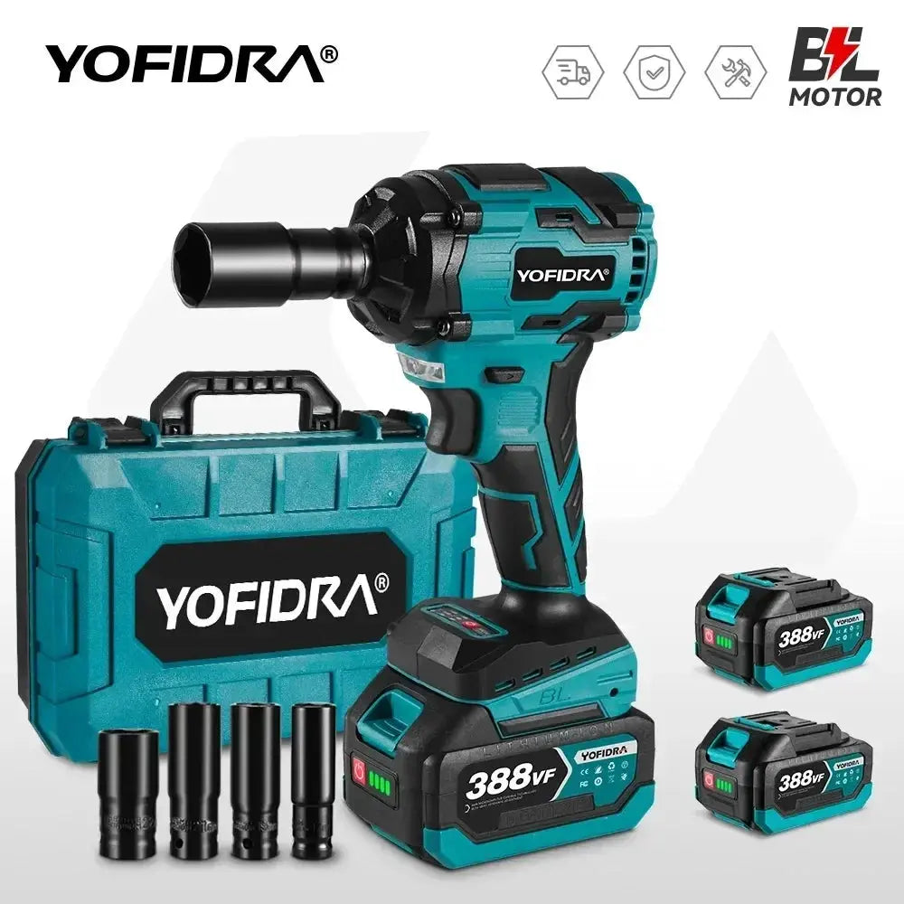 1000N.M Cordless 1/2" Brushless Impact Wrench for Makita 18V - SPINGHAR