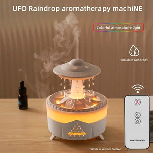 Rain Cloud Night Light humidifier with raining water drop sound and 7 color led light essential oil diffuser aromatherapy SPINGHAR