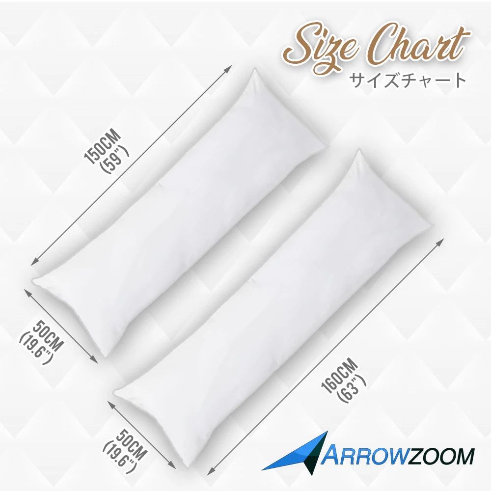 Premium Dakimakura Body Pillow with Down Filling for Bedroom SPINGHAR