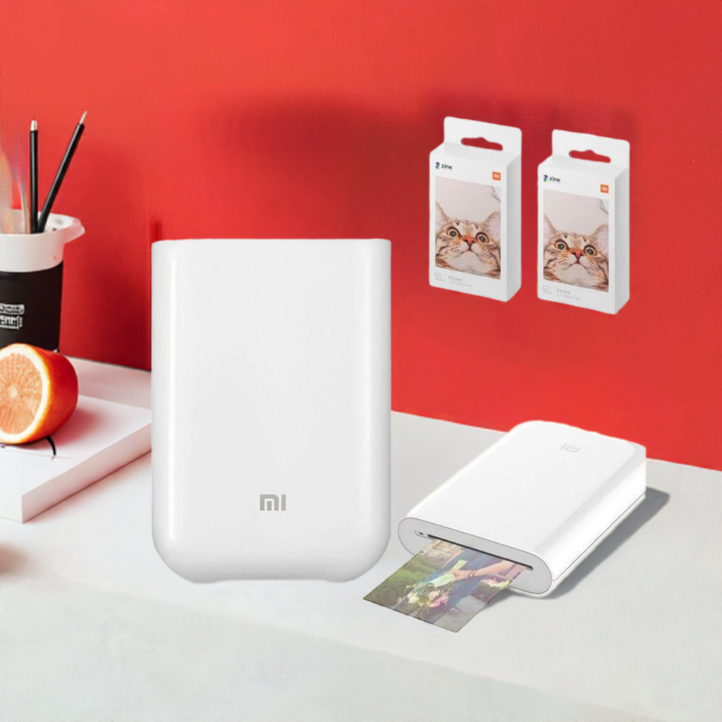 Global Version Xiaomi Portable Photo Mini Printer: ZINK Inkless Bluetooth 5.0 for Sticky-Backed Photos SPINGHAR